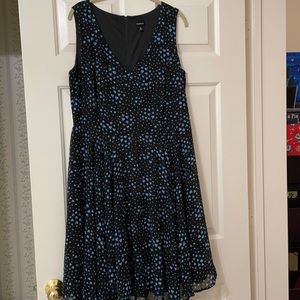 Torrid size 12 ladies dress black with blue hearts